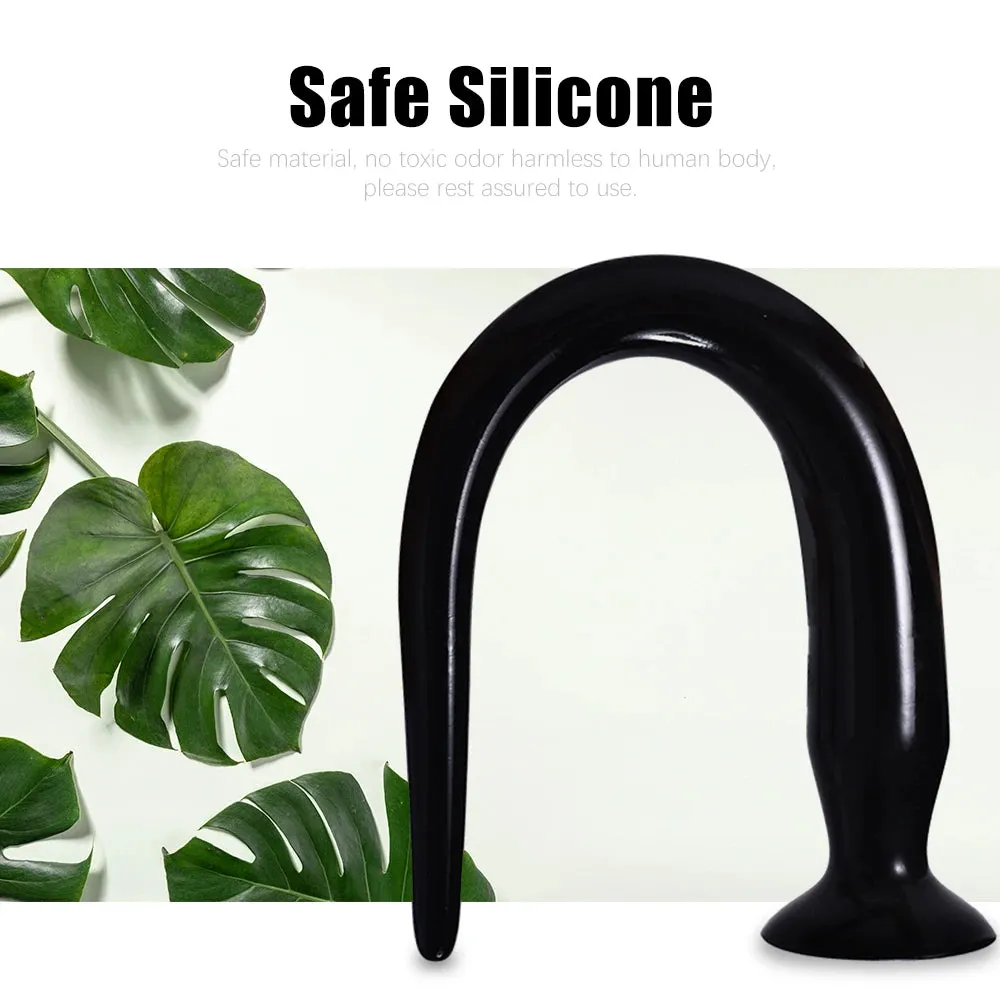 Silicone Anal Dildo Butt Plug - 20 inch Long Tail Anal Dilator G Spot Stimulator Prostate Milk