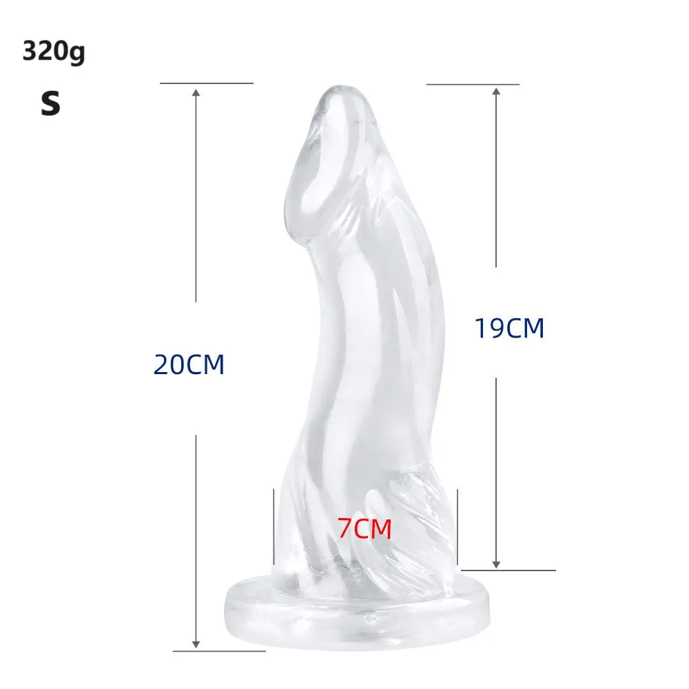 Silicone Anal Dildo Butt Plug - Jelly Realistic Dildos Vaginal Anal Sex Toys