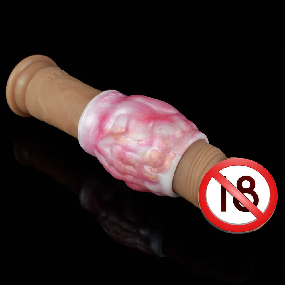 Silicone Cock Sleeve Penis Ring Enlarger Sex Toy for Men - Monsterdildo Condom Sex Shop