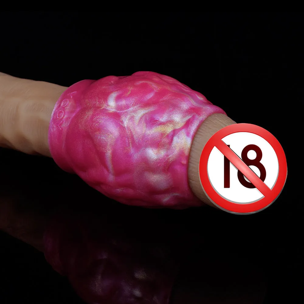 Silicone Cock Sleeve Penis Ring Enlarger Sex Toy for Men - Monsterdildo Condom Sex Shop