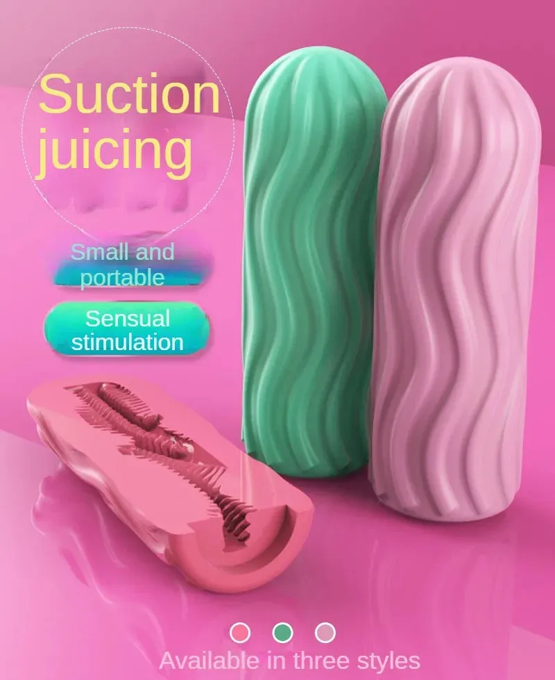 Silicone Pocket Pussy Male Masturbation Cup - Realistic Vagina Blowjob Sex Toy for Men