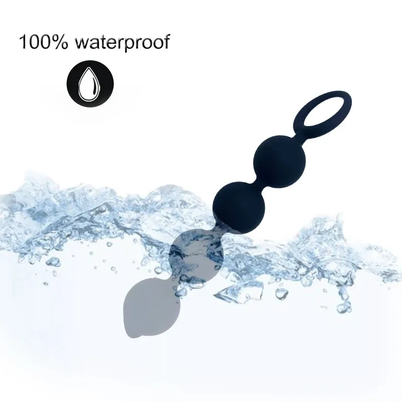 Small Anal Beads Butt Plug - Silicone Ball Anal Dildo Beginner Sex Toys