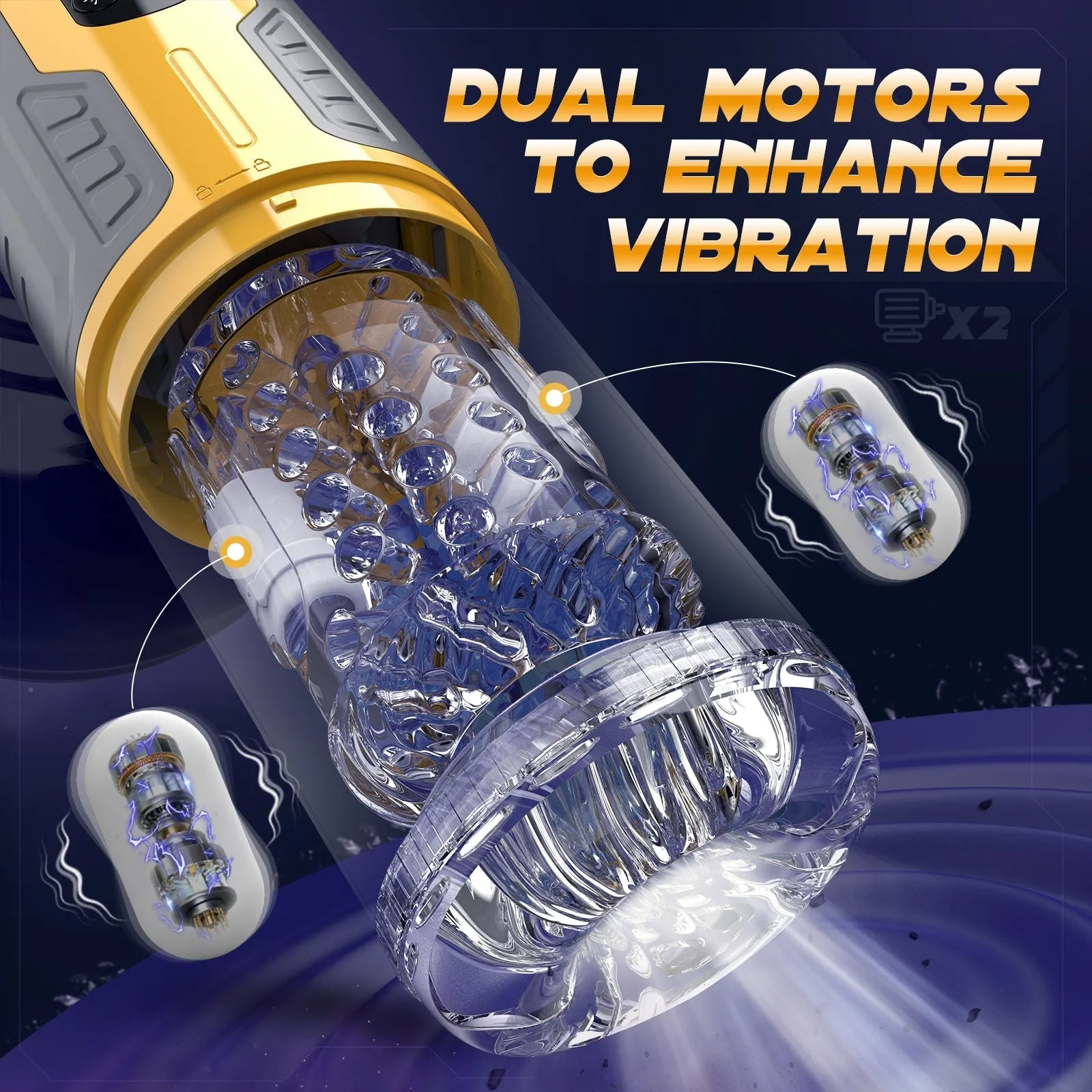 Snappy | Dual Stimulation Thrusting and Rotating Vibrating Male Msturbation Toy