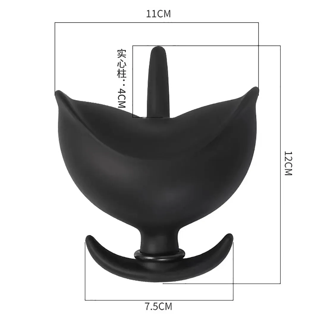 Soft Silicone Inflatable Anal Plug - Flower Pump Butt Plug Dilator for Enhanced Pleasure