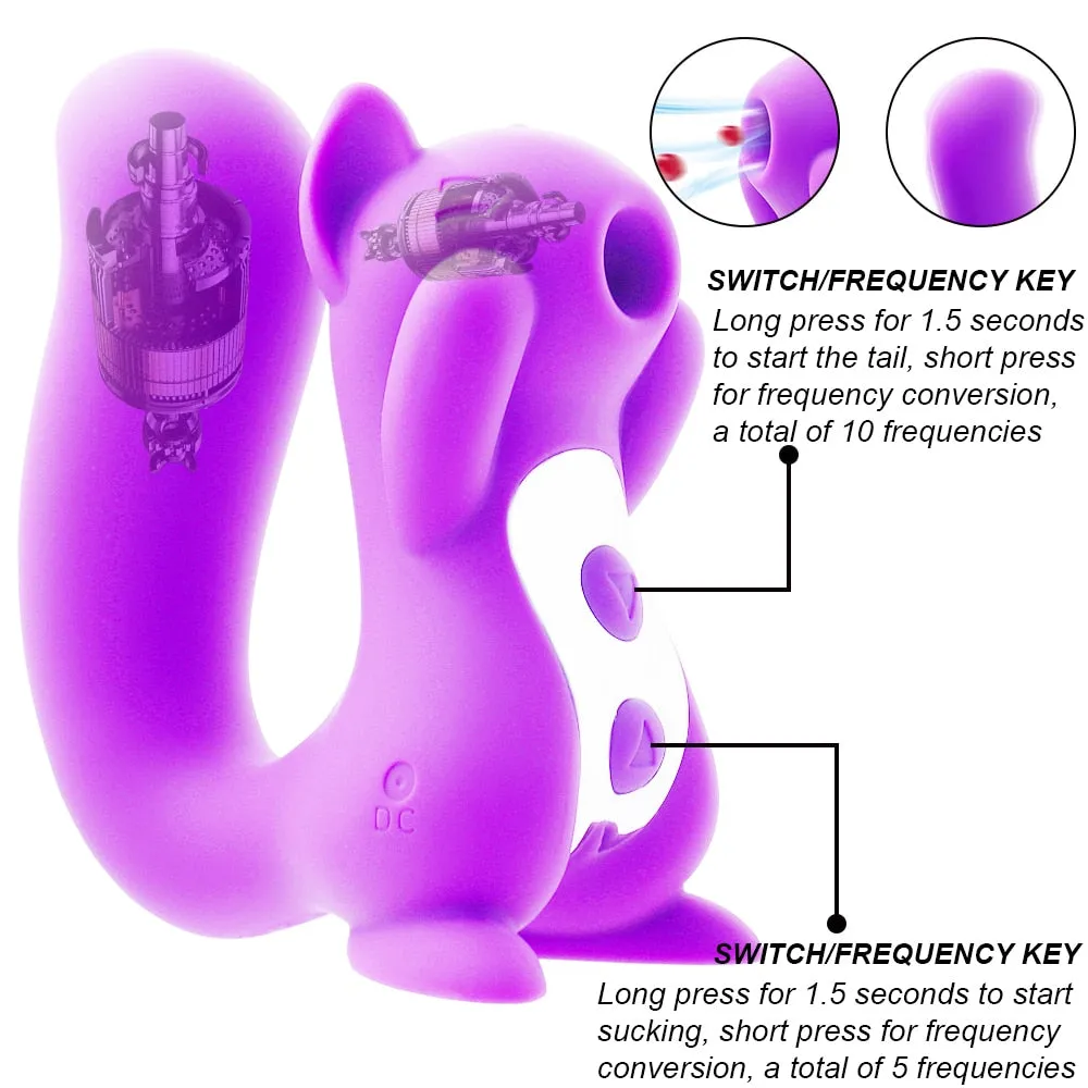 Squirrel Sucking Women Dildo Vibrator
