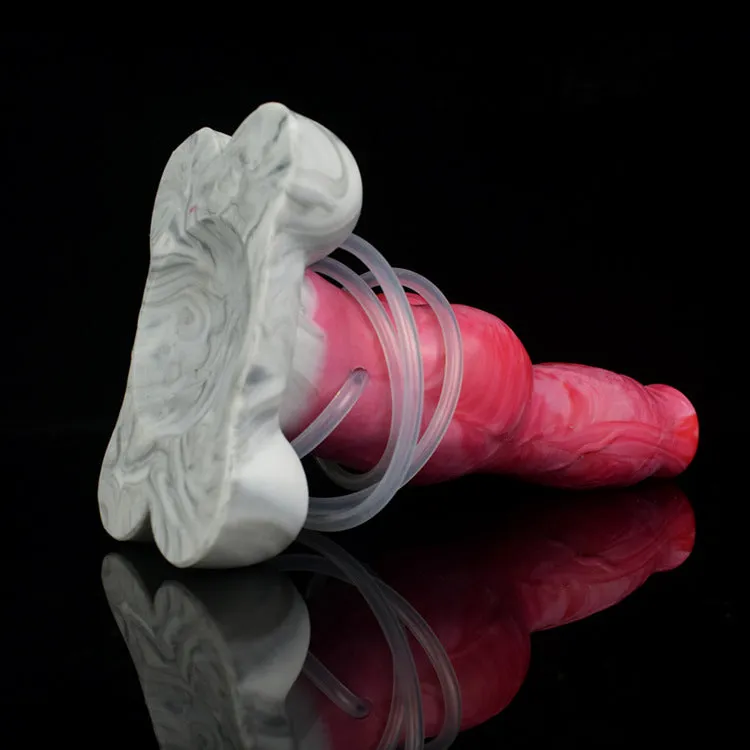 Squirting Dildo Butt Plug - Dog Monsterdildo Big Suction Cup Silicone Vagina Prostate Massager