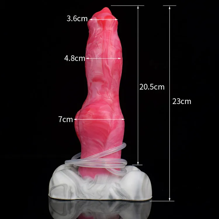 Squirting Dildo Butt Plug - Dog Monsterdildo Big Suction Cup Silicone Vagina Prostate Massager