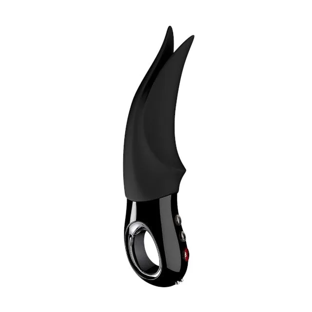 Stimulator clitoris FUN FACTORY Volta. 12 funcții de vibrație. design ergonomic cu 2 capete vibratoare. culoare negru