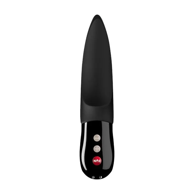 Stimulator clitoris FUN FACTORY Volta. 12 funcții de vibrație. design ergonomic cu 2 capete vibratoare. culoare negru