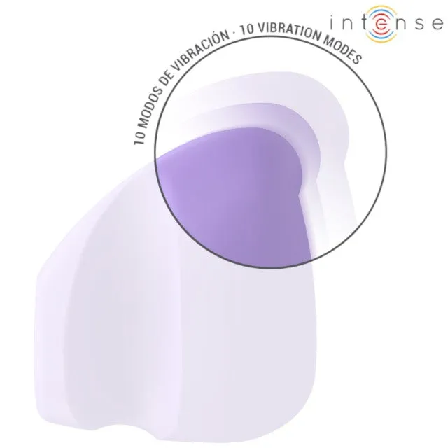 Stimulator clitoris INTENSE URSULA. din silicon de înaltă calitate. 10 funcții de vibrație. rezistent la apă. mov