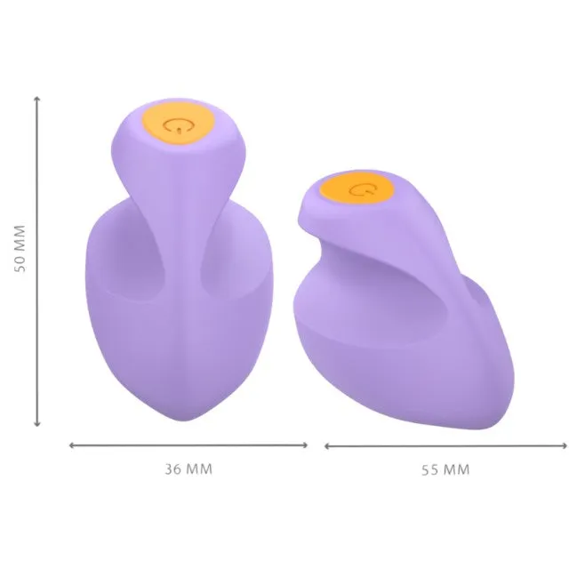 Stimulator clitoris INTENSE URSULA. din silicon de înaltă calitate. 10 funcții de vibrație. rezistent la apă. mov