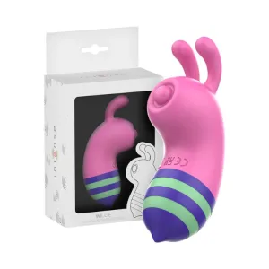 Stimulator clitoris INTENSE WILLIE. in forma de albinuta. cu functii de vibratie intense si silentioase. rezistent la apa IPX7. roz si verde
