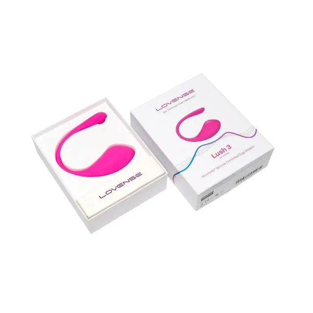 Stimulator LOVENSE Lush 3. pentru stimularea clitorisului și punctului G. control prin aplicație. funcții de vibrație nelimitate. roz