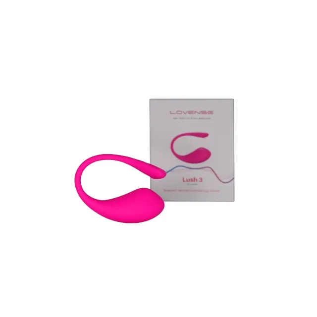 Stimulator LOVENSE Lush 3. pentru stimularea clitorisului și punctului G. control prin aplicație. funcții de vibrație nelimitate. roz