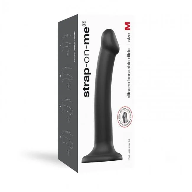 Strap On Me Dual Density Bendable Dildo Black