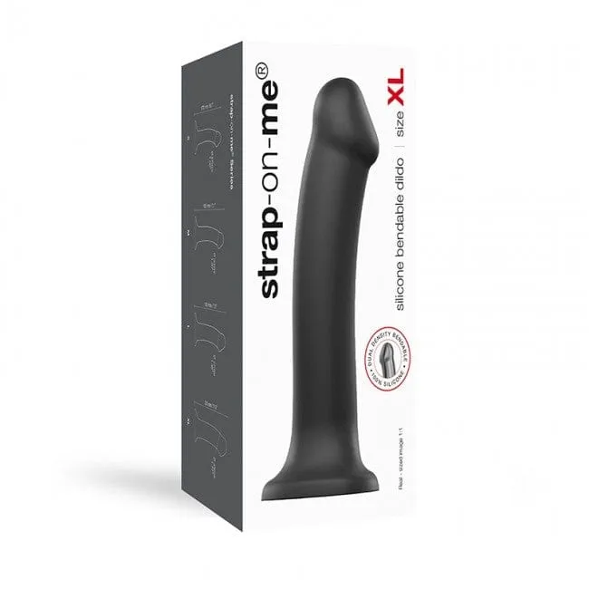Strap On Me Dual Density Bendable Dildo Black