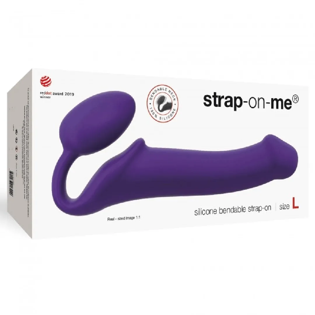 Strap-on-Me Large Wearable Strapless Strap-On Dildo - Purple