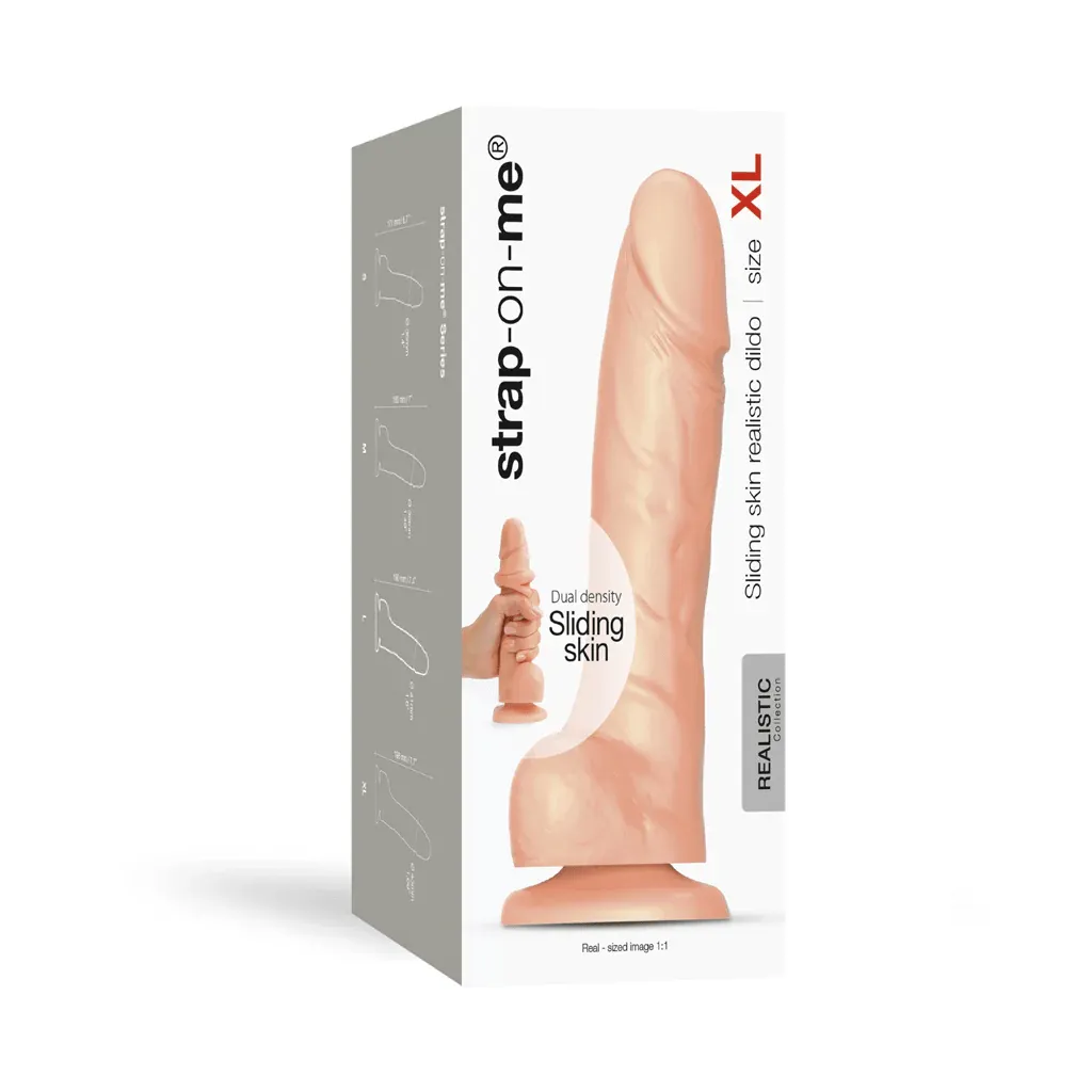 Strap On Me Sliding Skin Realistic Dildo Vanilla