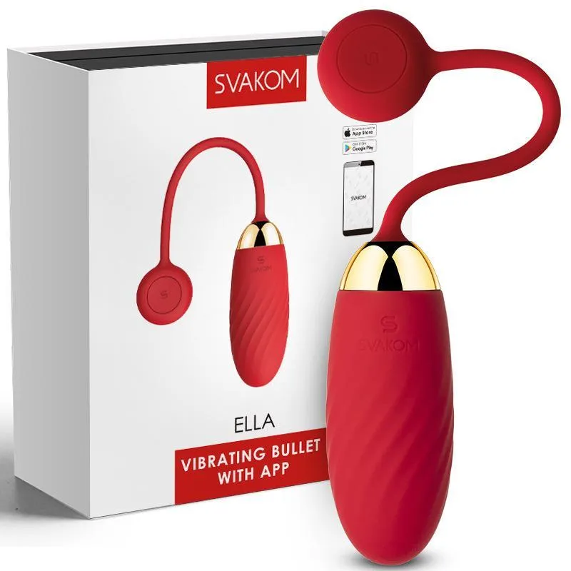 SVAKOM Ella App Controlled Rechargeable Textured Love Egg Vibrator