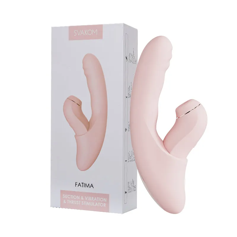 SVAKOM Fatima Thrusting & Sucking Rabbit Vibrator Remote Controlled