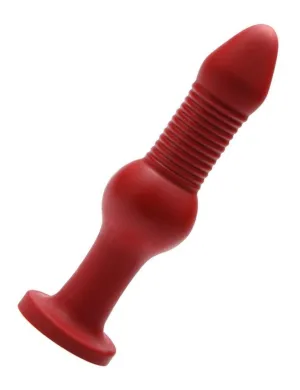 Tantus Fido XL Silicone Dildo. Red