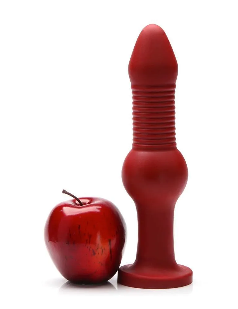 Tantus Fido XL Silicone Dildo. Red