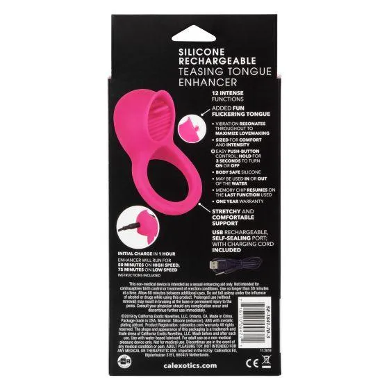 Teasing Tongue Enhancer Vibrating Cock Ring