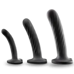 Temptasia Twist Set Of 3 Silicone Beginner or Pegging Dildos