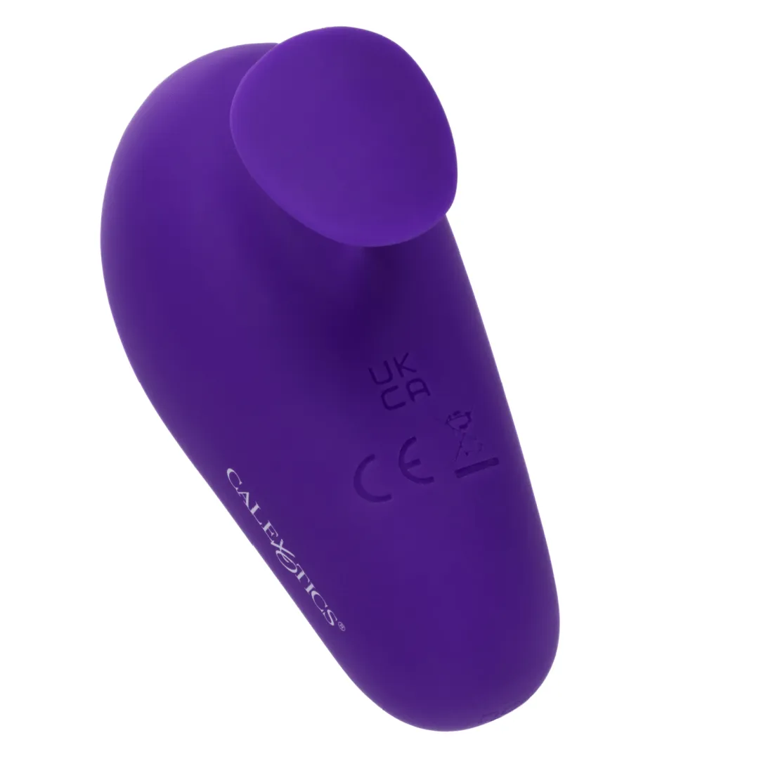The Kissing Vibe Beginner Purple Air Pulsation Clitoral Vibe with Finger Grip