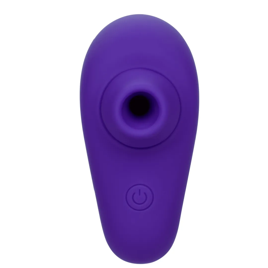 The Kissing Vibe Beginner Purple Air Pulsation Clitoral Vibe with Finger Grip