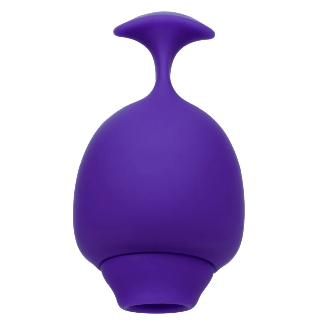 The Kissing Vibe Beginner Purple Air Pulsation Clitoral Vibe with Finger Grip