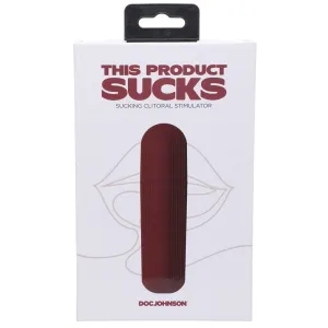 This Product Sucks Rechargeable Silicone Lipstick Sucking Clitoral Stimulator Red
