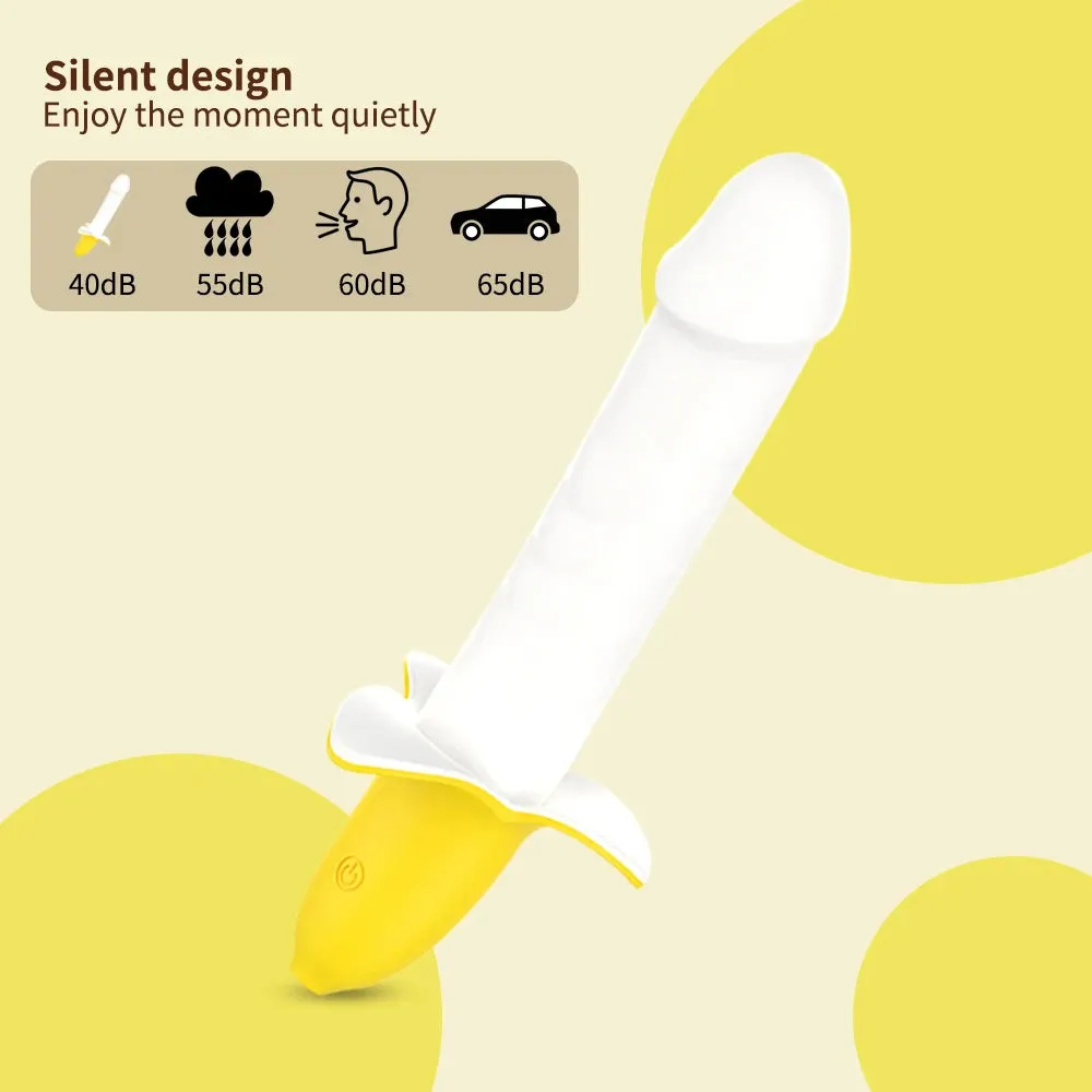 Thrusting Didlo Vibrator - Handheld Banana G Spot Prostate Massager