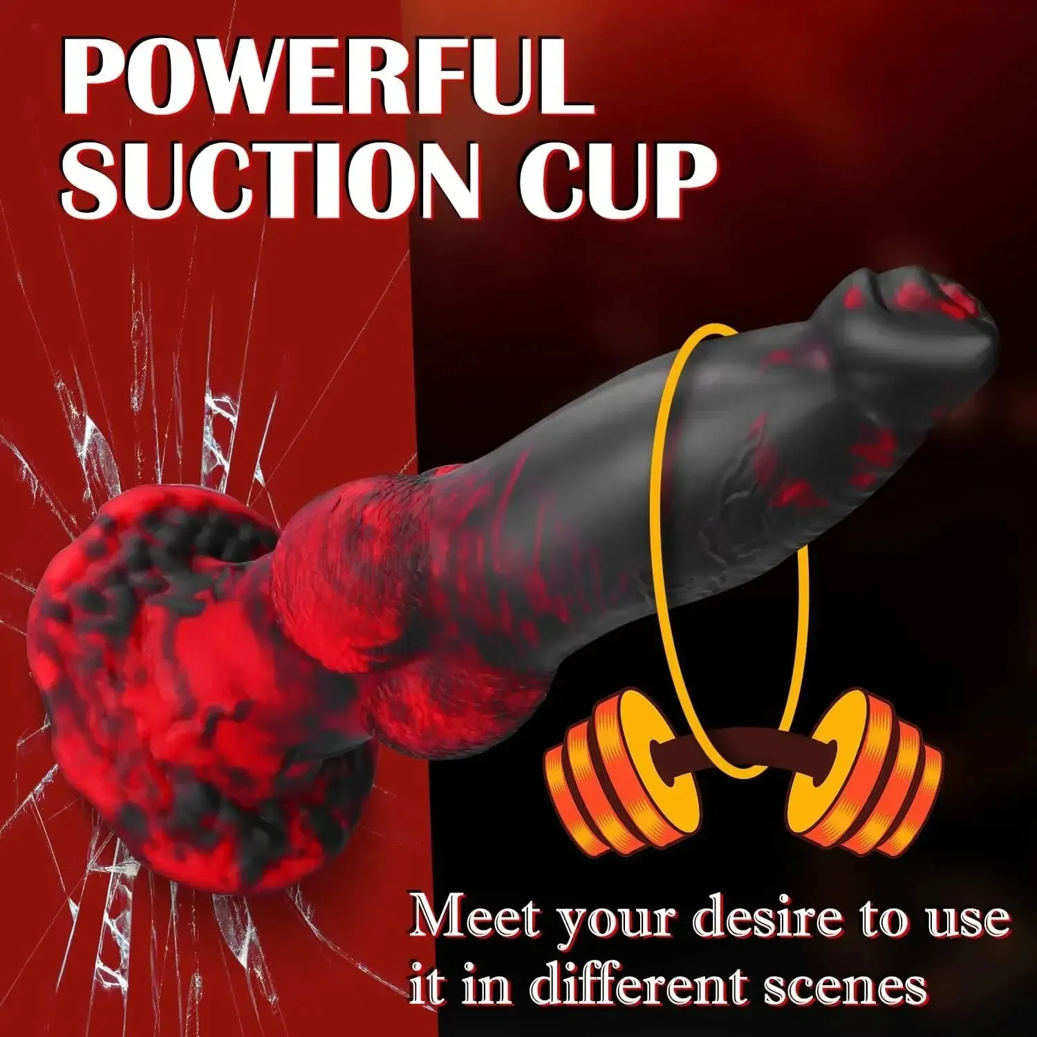 Thrusting Monster Anal Dildo Butt Plug - Remote Control Big Animal Dildo Prostate Massager