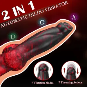 Thrusting Monster Anal Dildo Butt Plug - Remote Control Big Animal Dildo Prostate Massager