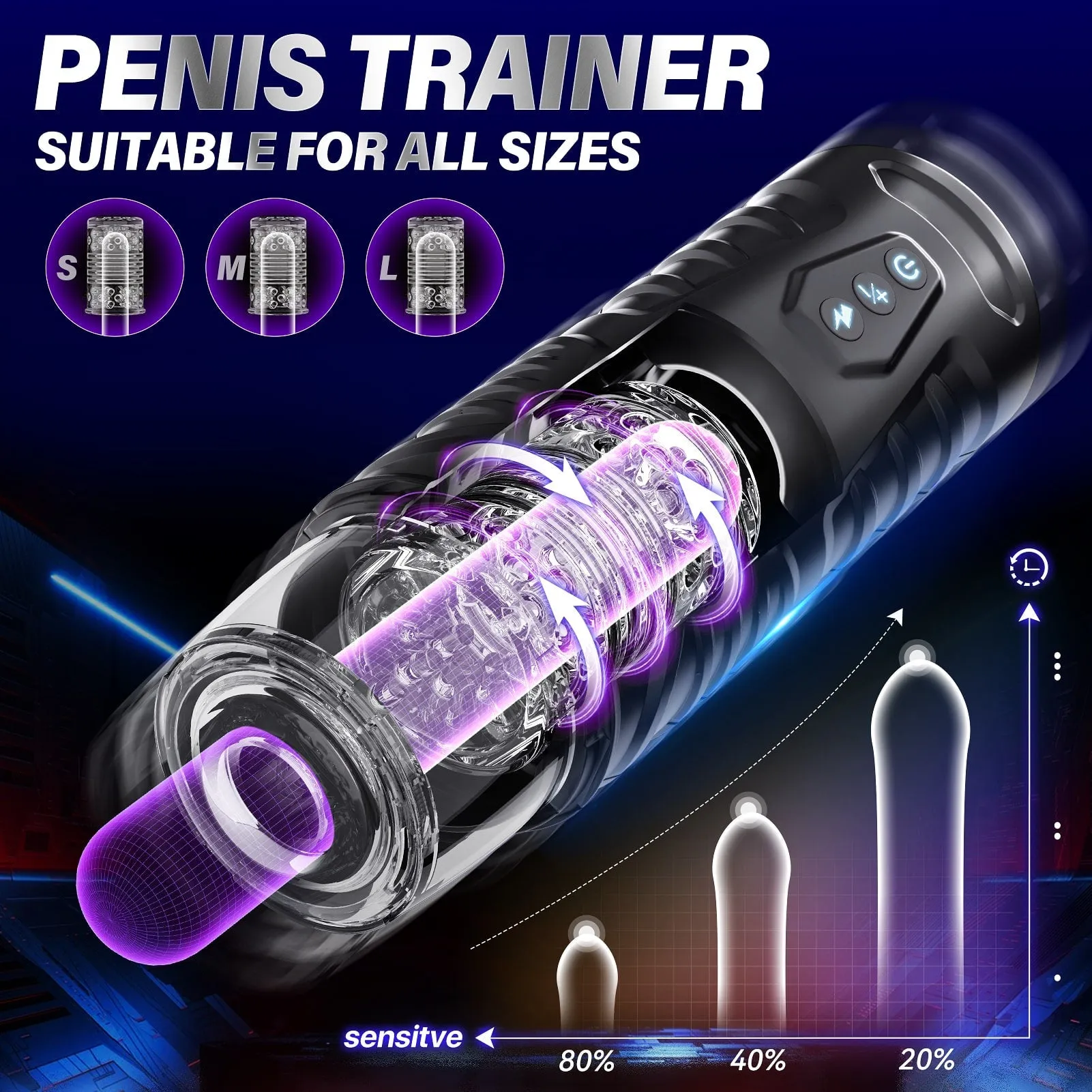 Tickly | Automastic Thrusting & Rotating Male Masturbator Sex Toys