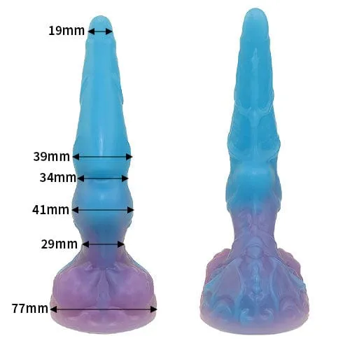 Tomax - Water Dragon Regular Silicone Dildo 8.26 (Deep Blue)
