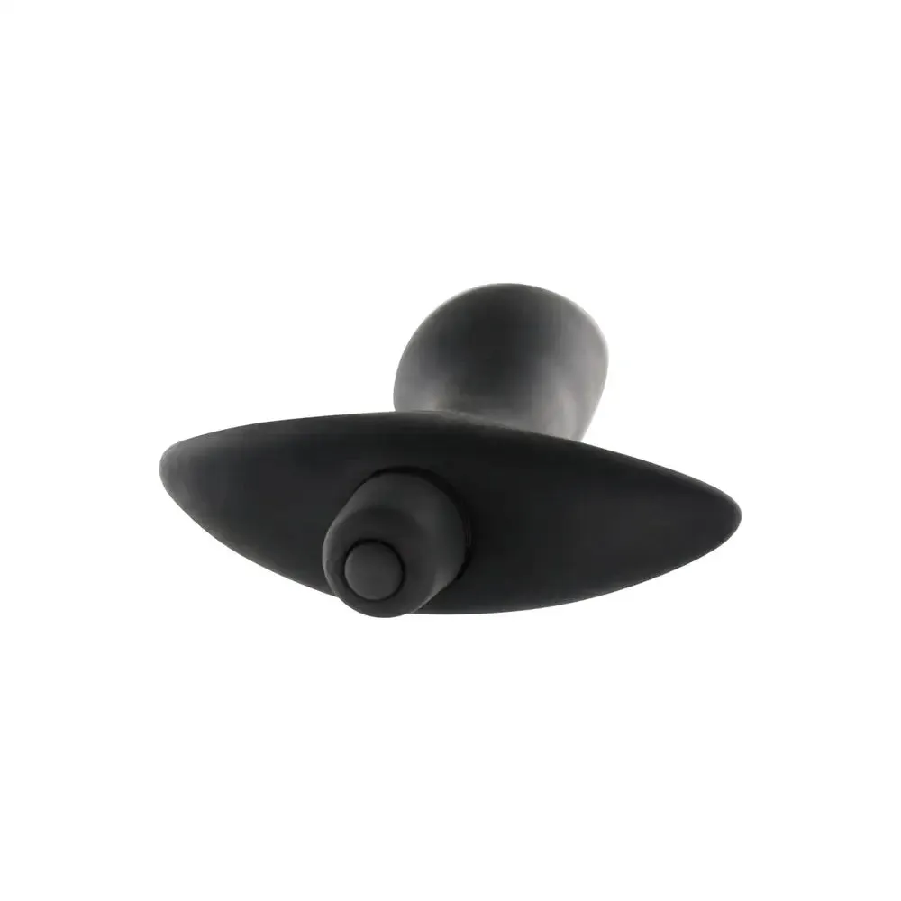 Toyjoy Silicone Black Vibrating Medium Butt Plug for Beginner