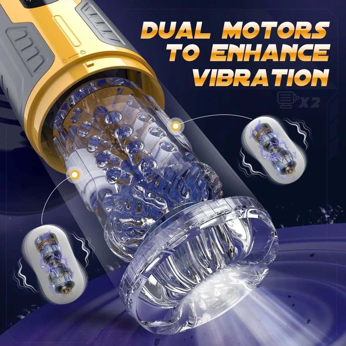 TREK|Thrusting and Rotating Vibrating Male Msturbation Cup