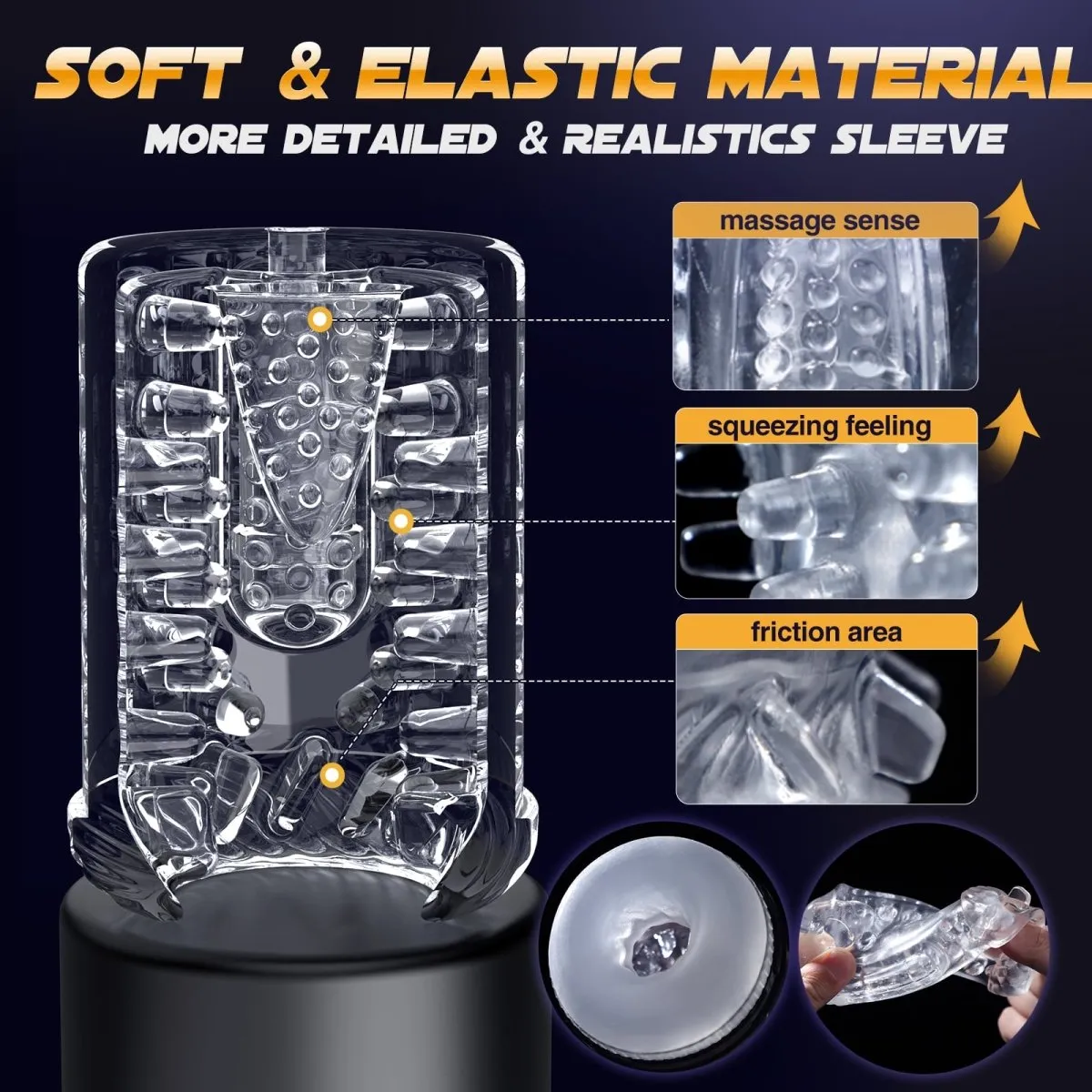TREK|Thrusting and Rotating Vibrating Male Msturbation Cup