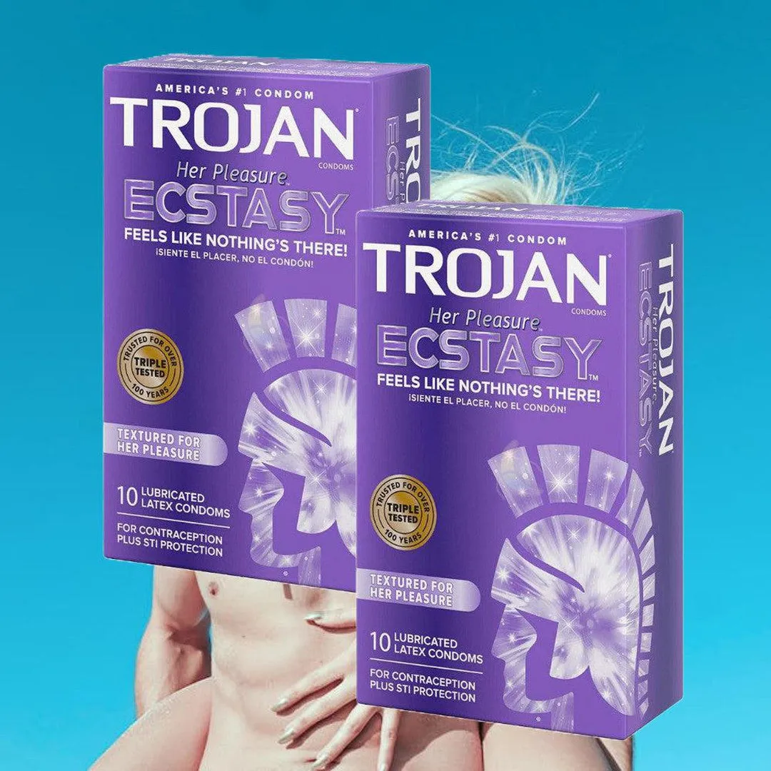 Trojan Her Pleasure Ecstasy Textured Condoms