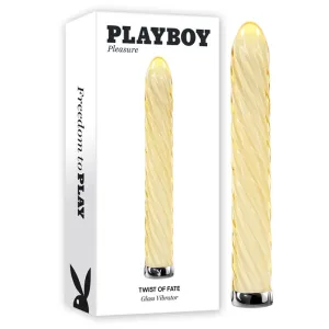 Twist of Fate Glass Vibrator by Playboy
