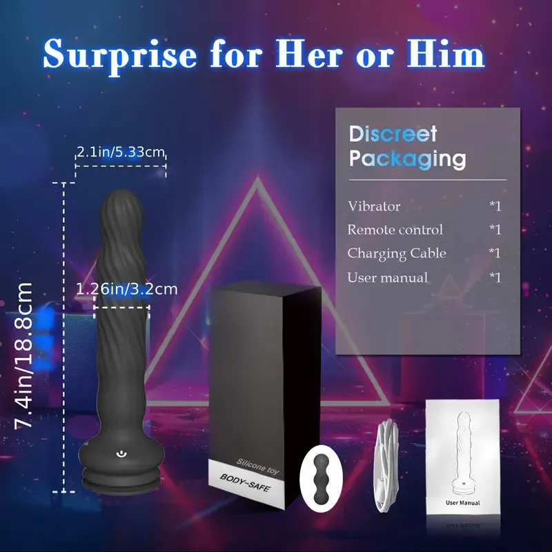 Ultimate Pleasure Anal Vibrator 7 Vibration Modes Rotating & Wriggling Beads