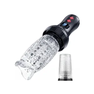 Upgraded 2 in 1 Powerful Automatic Thrusting and Rotating Male Masturbator--Torch