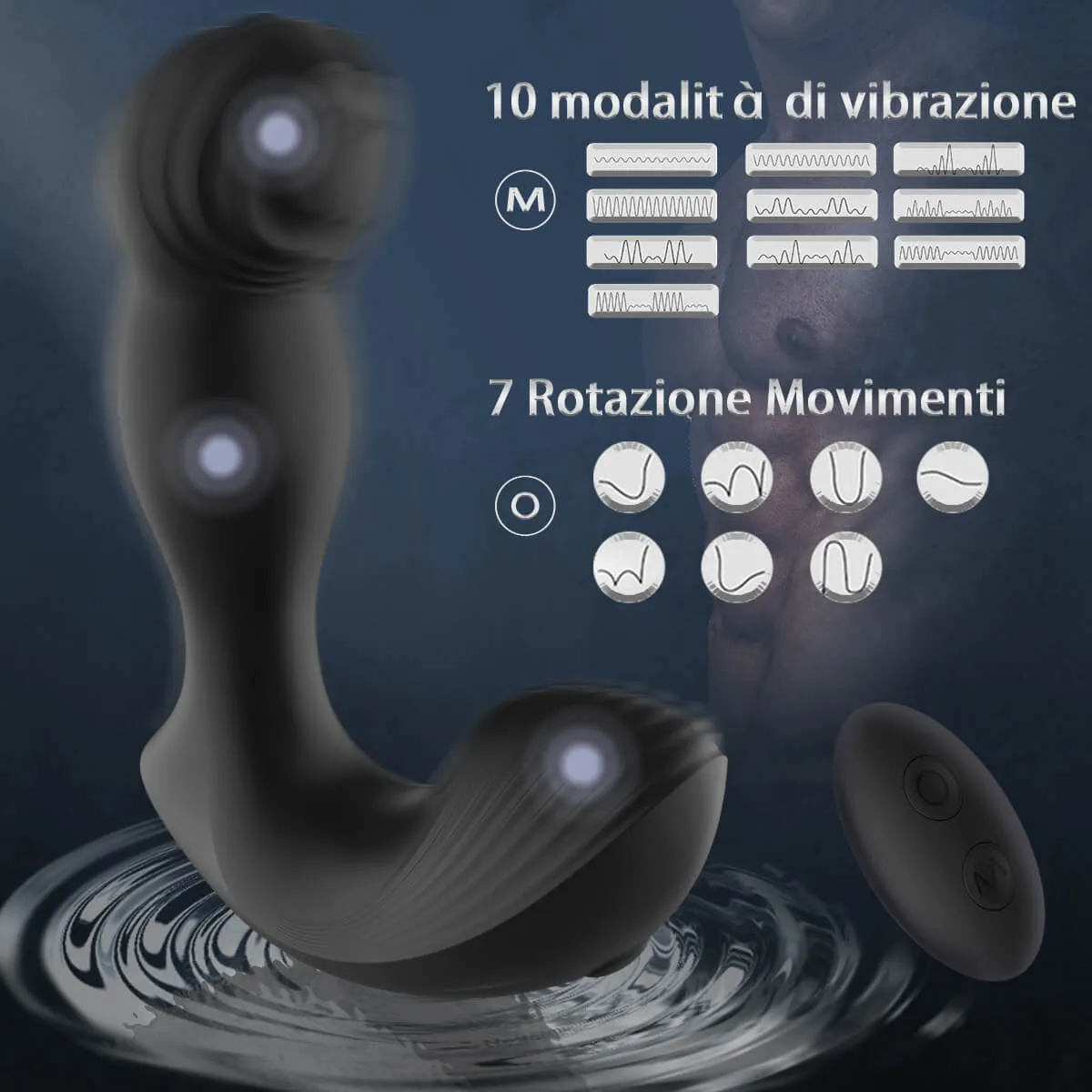 Vibrating and Rotating Anal Vibrator( Only 33 left in stock)