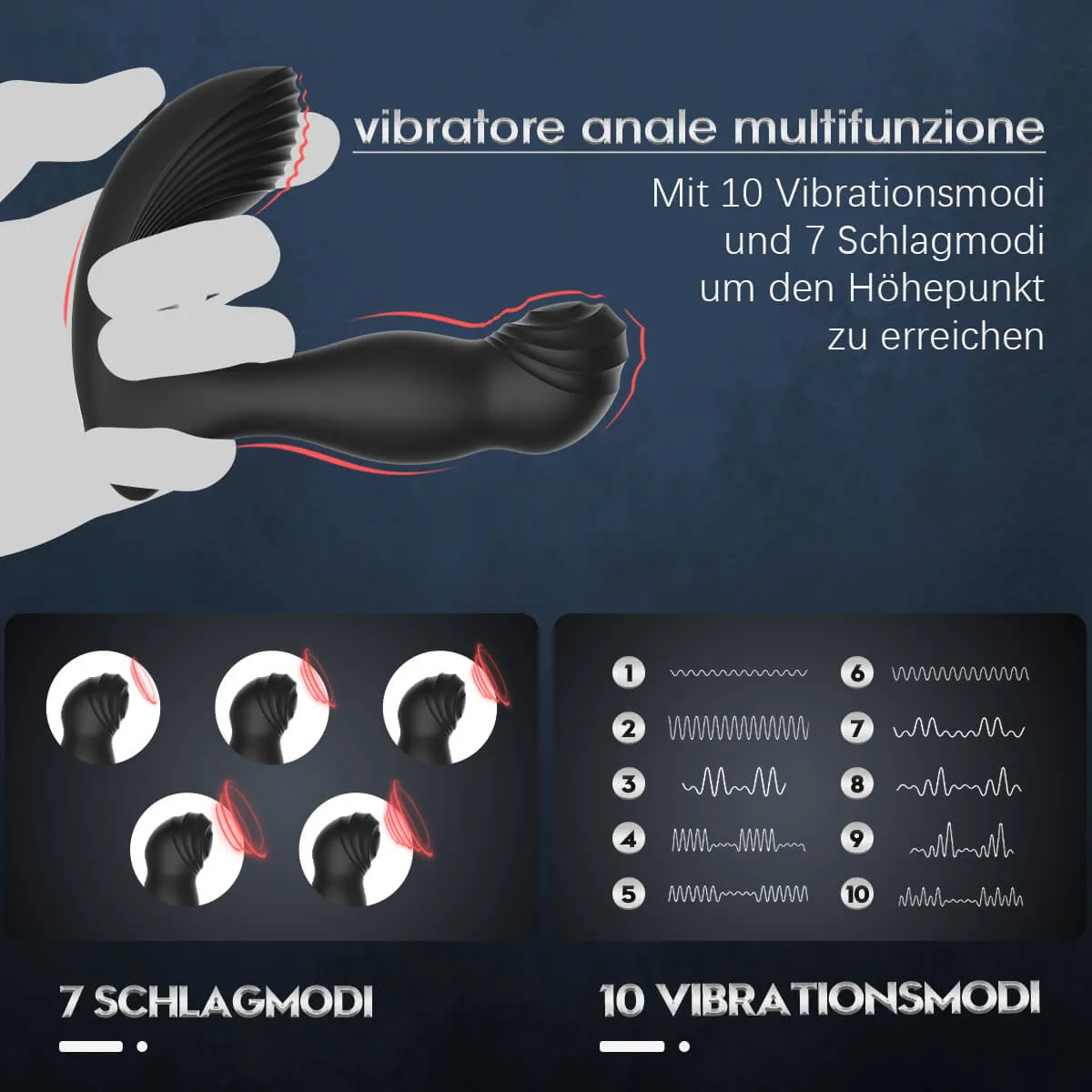 Vibrating and Rotating Anal Vibrator( Only 33 left in stock)