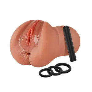 Vibration 1.37Lb Two Tunnels Blowjob Pocket Pussy