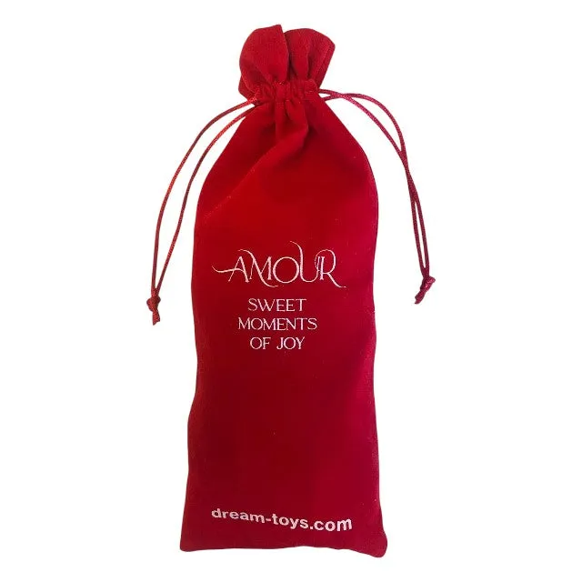 Vibrator DREAMTOYS Amour Aimée Flexible G-Spot. pentru stimularea punctului G. 10 funcții de vibrație. lungime 22 cm. roșu