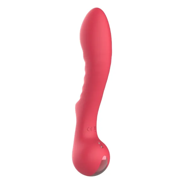 Vibrator DREAMTOYS Amour Aimée Flexible G-Spot. pentru stimularea punctului G. 10 funcții de vibrație. lungime 22 cm. roșu