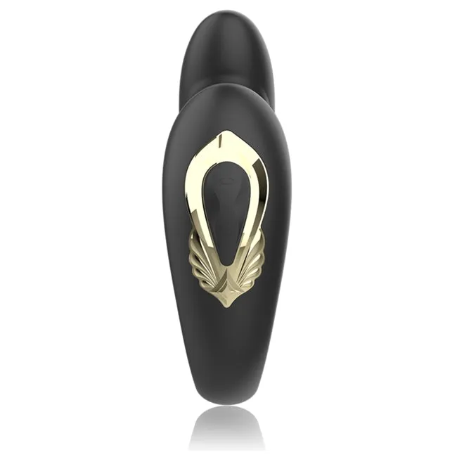 Vibrator dual IBIZA rotating dual vibrator. pentru stimulare clitoris si punctul G. 10 functii de rotatie. 10 functii de vibratii. negru